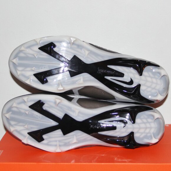 Nike Alpha Menace Elite 3 Football Cleats Mens 14 Black Grey White - Picture 6 of 6